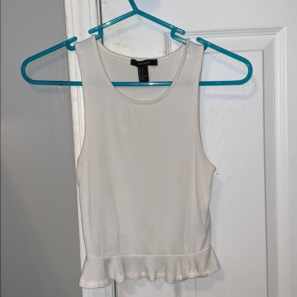 White Crop Top